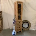 Vitrinekast - 40 cm breed - massief teakhout - TTM Wonen