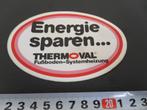sticker Energie sparen THERMOVAL fußboden Systemheizung, Ophalen, Zo goed als nieuw