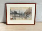Marius Janssen - Rotterdam - gesigneerd - 41 x 25 cm, Antiek en Kunst, Kunst | Etsen en Gravures, Ophalen of Verzenden