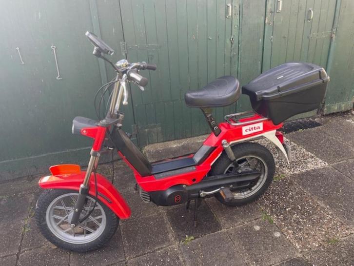 Gilera Citta blauw kenteken, Fietsen en Brommers, Snorfietsen en Snorscooters, Gebruikt, Gilera, Benzine, Ophalen