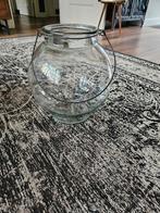 Grote glazen pot met ijzeren hengsel, Huis en Inrichting, Ophalen of Verzenden, Zo goed als nieuw