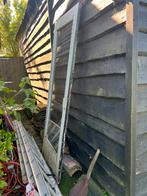 Zware houten openslaande deuren, Ophalen, Gebruikt, 80 tot 100 cm, Buitendeur