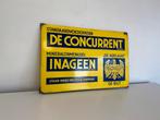 Emaille Reclamebord De Concurrent Inageen, Ophalen of Verzenden