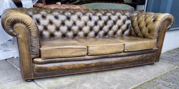 Chesterfield bank Wade / Pegasus olijfgroen + BEZORGING!!! beschikbaar voor biedingen