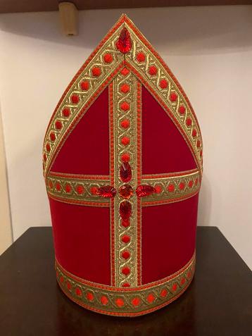 Sinterklaas mijter nieuw! Nu met gratis sinterklaas ring!!! beschikbaar voor biedingen