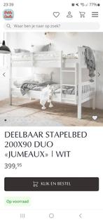 Wit stapelbed  is los, Ophalen of Verzenden, Gebruikt, Stapelbed