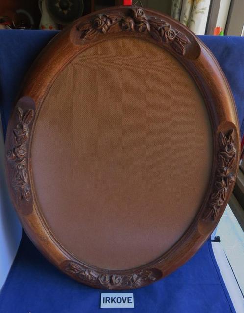 MOOIE OVALE LIJST * MET ROOSJES * Hout *, Huis en Inrichting, Woonaccessoires | Lijsten, Zo goed als nieuw, Minder dan 50 cm, Minder dan 50 cm