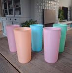 Vintage Tupperware Bekers - Pastelkleuren, Overige materialen, Gebruikt, Overige typen, Ophalen of Verzenden