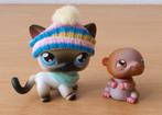 Littlest Pet Shop: Purse Siamese Cat #5 + Hamster #36 - 2006, Gebruikt, Ophalen of Verzenden, Hasbro, Nvt