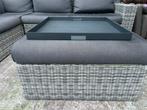 Lounge tafel - Wicker look inclusive 11 lounge kussens, Ophalen of Verzenden, Zo goed als nieuw, Vierkant, Wicker