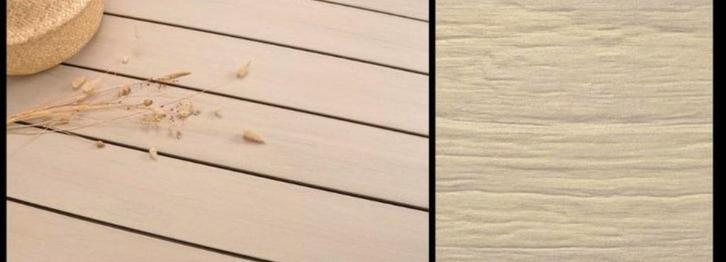 BPC VLONDERS PLANKEN SMOKEY WHITE WOOD AND STONES, Tuin en Terras, Terrasdelen en Vlonders, Nieuw, Ophalen of Verzenden