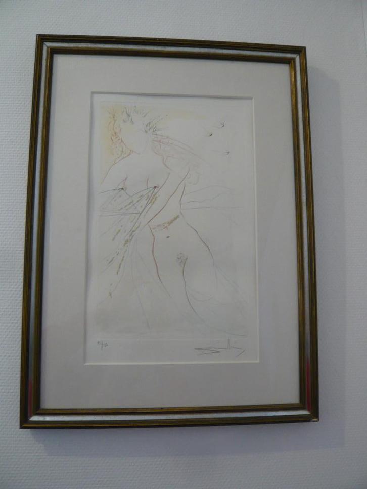 Lithografie Salvador Dali  erotic art  erotische kunst, Antiek en Kunst, Kunst | Litho's en Zeefdrukken, Ophalen of Verzenden