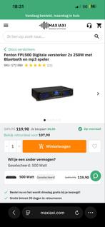 Fenton FPL500 Digitale Versterker - Nieuw in doos!, Nieuw, 120 watt of meer, Stereo, Ophalen