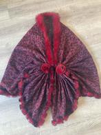 Cape met Konijnenbont bordeaux rood nieuw, Ophalen of Verzenden, Nieuw