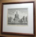 Mare Kerk~Leiden~Gravure~Abraham Rademaker ?, Antiek en Kunst, Kunst | Etsen en Gravures, Ophalen of Verzenden