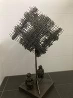 kunstwerk: titel Vrijheid   88 x 60 x 32  matr. prikkeldraad, Ophalen of Verzenden