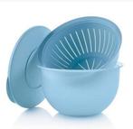 tupperware trendy kom met vergiet 4,3 liter blauw groen, Ophalen of Verzenden, Nieuw, Blauw, Bak of Kom