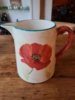 Mooie kan met klaproos. Frankrijk., Antiek en Kunst, Antiek | Servies los, Ophalen of Verzenden