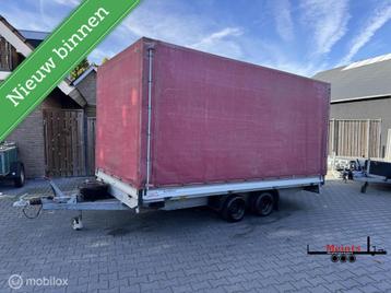 Humbaur gesloten plateauwagen met huif 400x200x180 3000KG beschikbaar voor biedingen