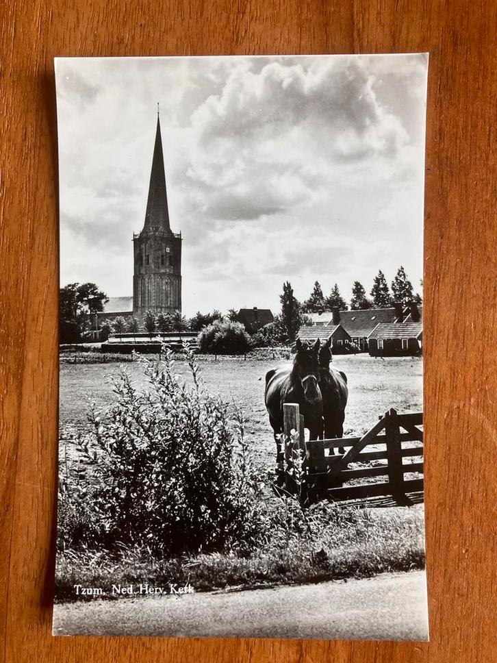 Tsjom. Tzum Ned. Herv. Kerk, Verzamelen, Ansichtkaarten | Nederland, Ongelopen, Friesland, 1960 tot 1980, Ophalen of Verzenden