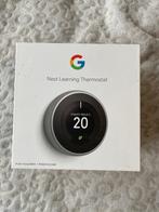 Google Nest Learning Thermostaat - RVS, Ophalen of Verzenden, Zo goed als nieuw