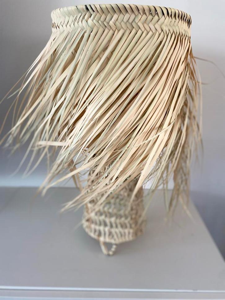 Staande Lamp Naturel Raffie - Ibiza Marrakech Stijl, Huis en Inrichting, Lampen | Lampenkappen, Nieuw, 25 tot 50 cm, Overige vormen