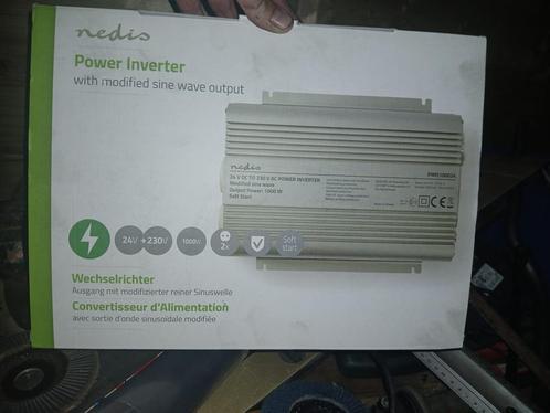 Nedis omvormer 24v naar 230v 1000watt, Caravans en Kamperen, Camper-accessoires, Nieuw, Ophalen of Verzenden