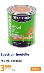 GEZOCHT Spectrum houtolie wood oil Bangkirai, Doe-het-zelf en Verbouw, Minder dan 5 liter, Ophalen of Verzenden, Nieuw, Beits