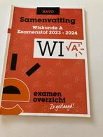 Havo samenvatting Wiskunde 2023-2024, Ophalen of Verzenden, Zo goed als nieuw, HAVO