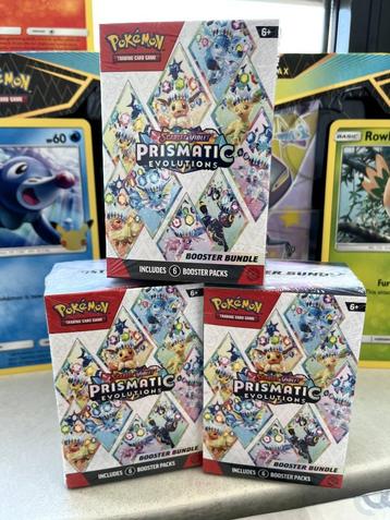 Prismatic evolutions booster bundle beschikbaar voor biedingen