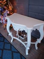 Barokke sidetable kleur wit zgan, Ophalen, 100 tot 150 cm, Zo goed als nieuw, 25 tot 50 cm