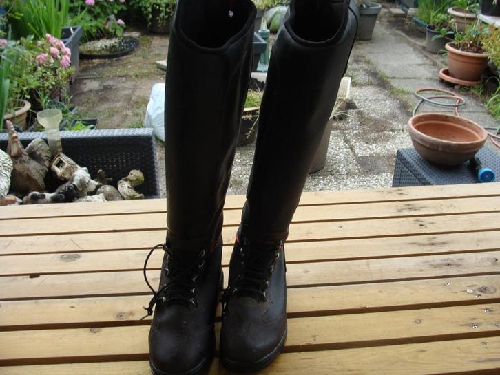 RIJLAARZEN MAAT40 MET VETERS OP DE WREEF MET RITSEN, Dieren en Toebehoren, Paardrijkleding, Zo goed als nieuw, Dames, Schoeisel
