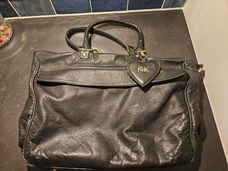 Prachtige leren fabienne chapot tas / business bag / laptop, Computers en Software, Laptoptassen, Gebruikt, 17 inch of meer, Ophalen of Verzenden