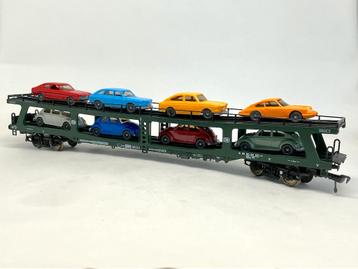 Auto transporter met 8 auto's - Fleischmann 5285 - H0 beschikbaar voor biedingen
