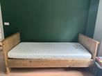 Steigerhouten 1-persoons bed, Ophalen, Gebruikt, 90 cm, Eenpersoons