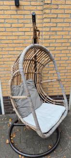 Onbewerkt bamboe hangstoel, Tuin en Terras, Tuinstoelen, Ophalen, Gebruikt, Rotan