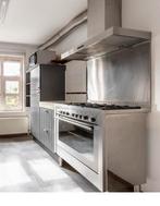 Pelgrim Novecento 6-pits gasfornuis met afzuigkap, Ophalen, Gebruikt, Overige typen, Grijs