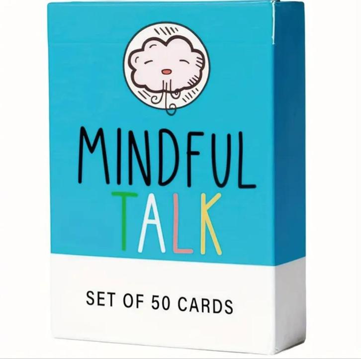 Mindful Talk 50 Kaarten voor Diepe Gesprekken Mindfulness, Hobby en Vrije tijd, Gezelschapsspellen | Bordspellen, Nieuw, Verzenden