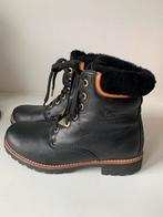 Panama Jack zwarte veterboots met schapenvacht, maat 37, Ophalen of Verzenden, Zo goed als nieuw, Zwart