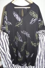 nieuw zwart MS mode jurk - tuniek bladeren mt XXL, Ophalen of Verzenden, Nieuw, Zwart, Jurk