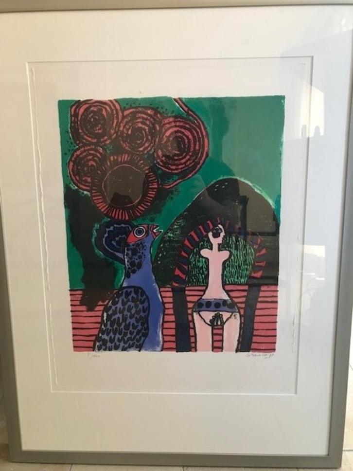 Unieke serie van 5 van Ollintonatiuh litho's van Corneille, Antiek en Kunst, Kunst | Litho's en Zeefdrukken, Ophalen of Verzenden