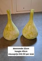 Glazen vazen, Huis en Inrichting, Woonaccessoires | Vazen, Minder dan 50 cm, Glas, Ophalen of Verzenden, Zo goed als nieuw