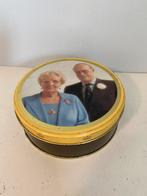 Blik met afbeelding Koningin Juliana en Prins Bernhard, Ophalen of Verzenden, Gebruikt, Nederland, Overige typen