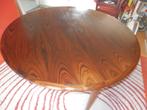 vintage ronde palissander tafel, Huis en Inrichting, Tafels | Eettafels, Ophalen, Gebruikt, 100 tot 150 cm, Vijf personen of meer