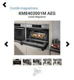 AEG KM8403001M COMBI MAGNETRON oven ZGAN, 45 tot 60 cm, Zo goed als nieuw, Inbouw, 45 tot 60 cm