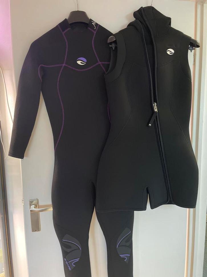 Wetsuit Duikpak Dubbel 7mm, Watersport en Boten, Duiken, Gebruikt, Duikpak, Ophalen of Verzenden