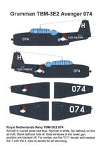 1/32 decals (uit FD32-001) Grumman TBM-3E Avenger MLD, Hobby en Vrije tijd, Modelbouw | Vliegtuigen en Helikopters, Overige merken