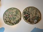 TH - 2 Muurborden met bloemen, Ophalen of Verzenden, Zo goed als nieuw