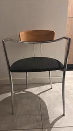 Italiaanse stoelen - Effezeta -vintage - design jaren  “80, Huis en Inrichting, Stoelen, Twee, Metaal, Ophalen of Verzenden, Zo goed als nieuw