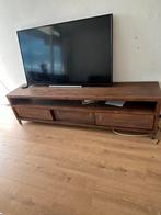 Houten TV Meubel met Schuifdeuren, Huis en Inrichting, Kasten | Televisiemeubels, Ophalen, Gebruikt, 150 tot 200 cm, Teakhout